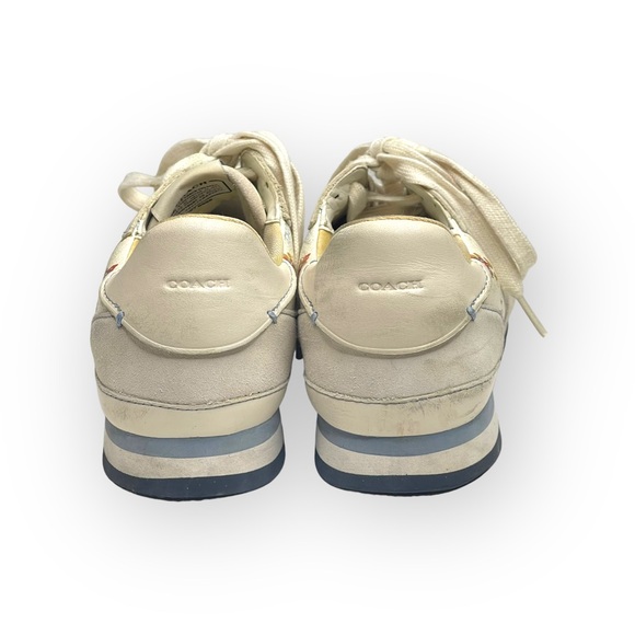 Coach ✽ C142 Runner Running Shoes Sneakers ✽ Chalk Tossed Rose Print ✽ 8.5M ✽ - Picture 4 of 16